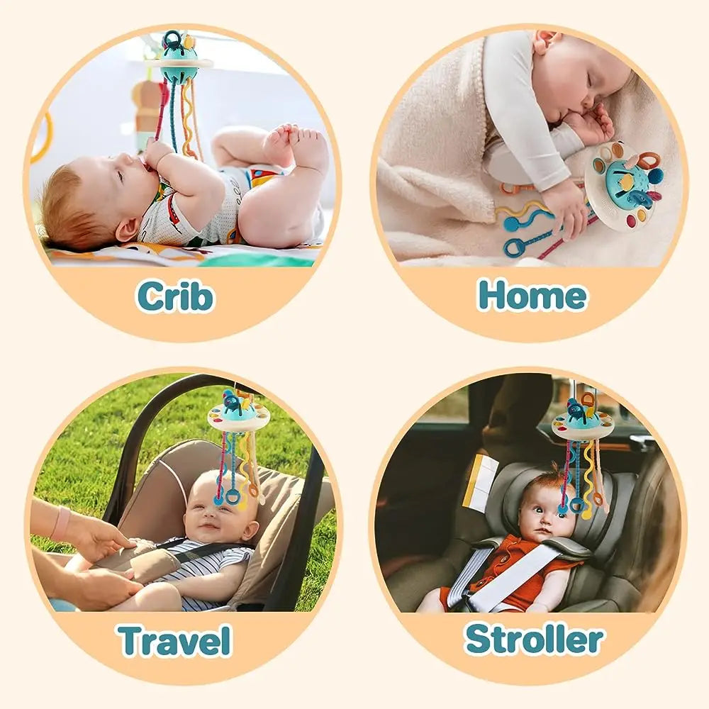 Pull String Sensory Educational Development Toy