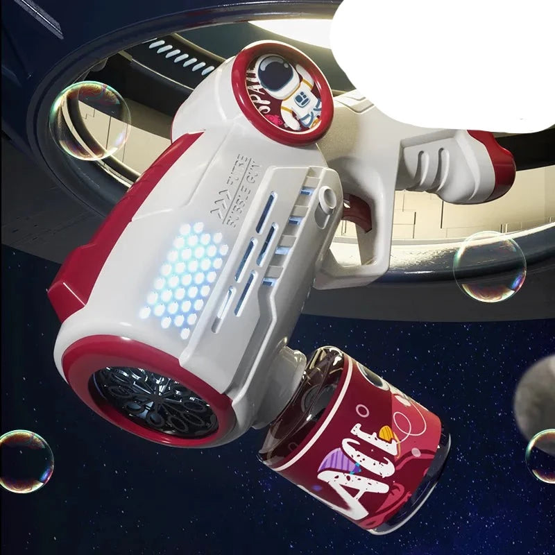 Astronaut Automatic Light Bubble Machine Gun