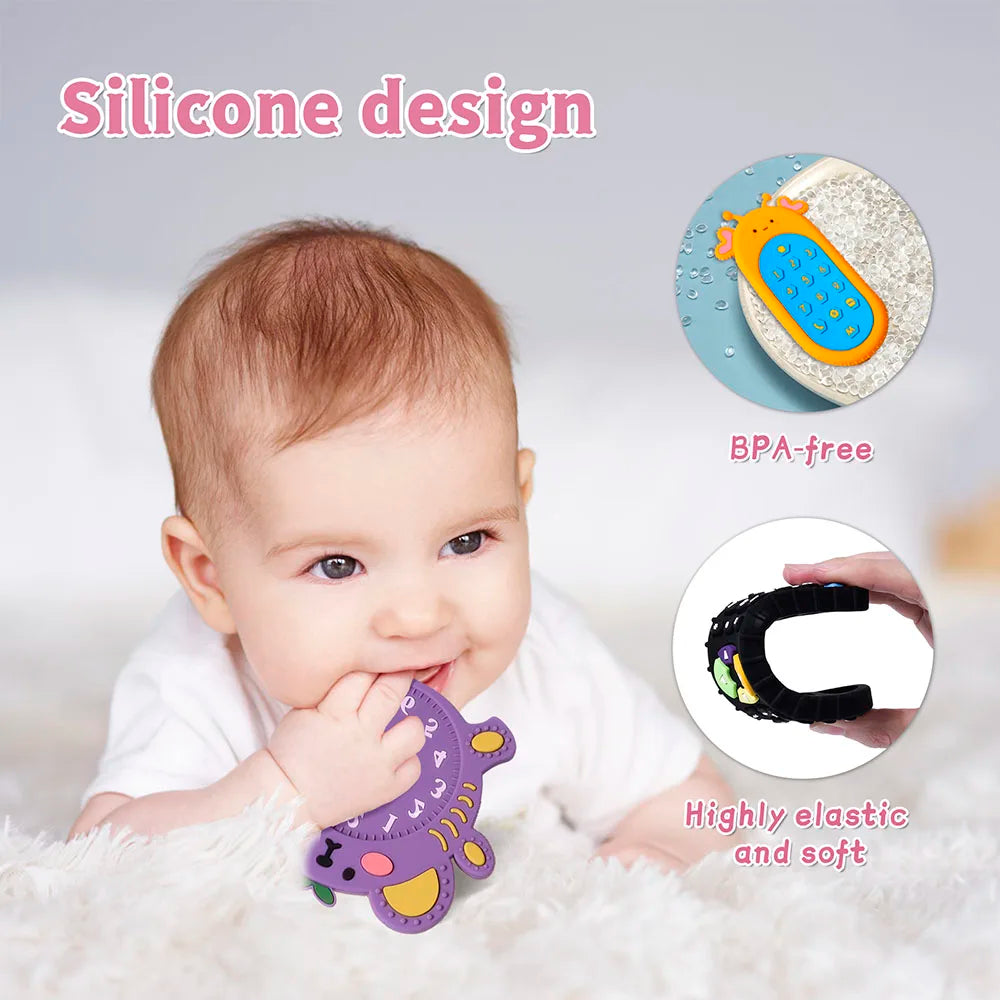 Baby Silicone Multi Shape Teether Toy