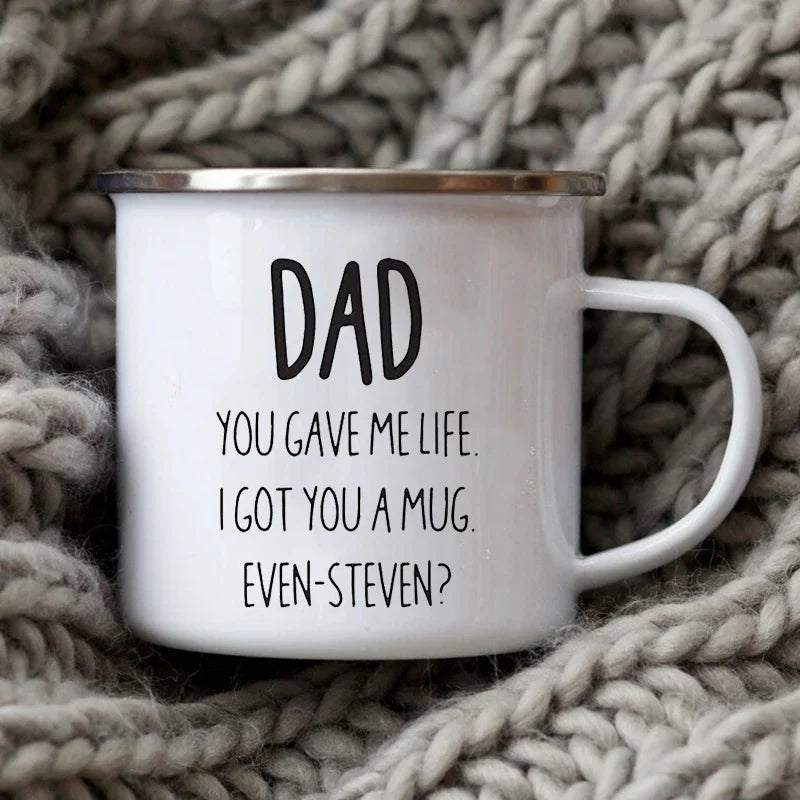 Enamel Dad Nutritional Coffee Mug